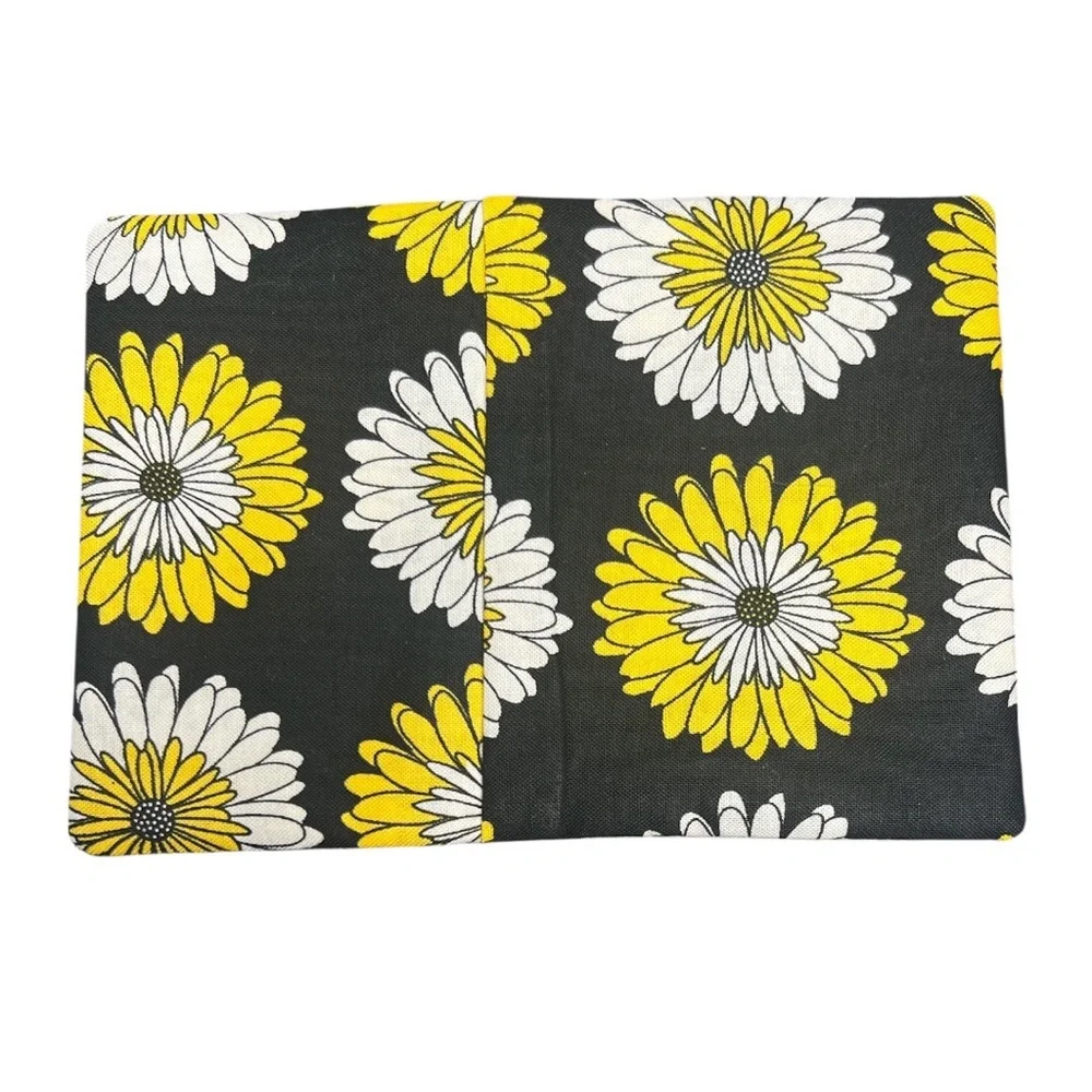 Hand Crafted Mug Rug Coaster Embroidered Cotton Fabric Padded Absorbs Liquid - Picture 2 of 8